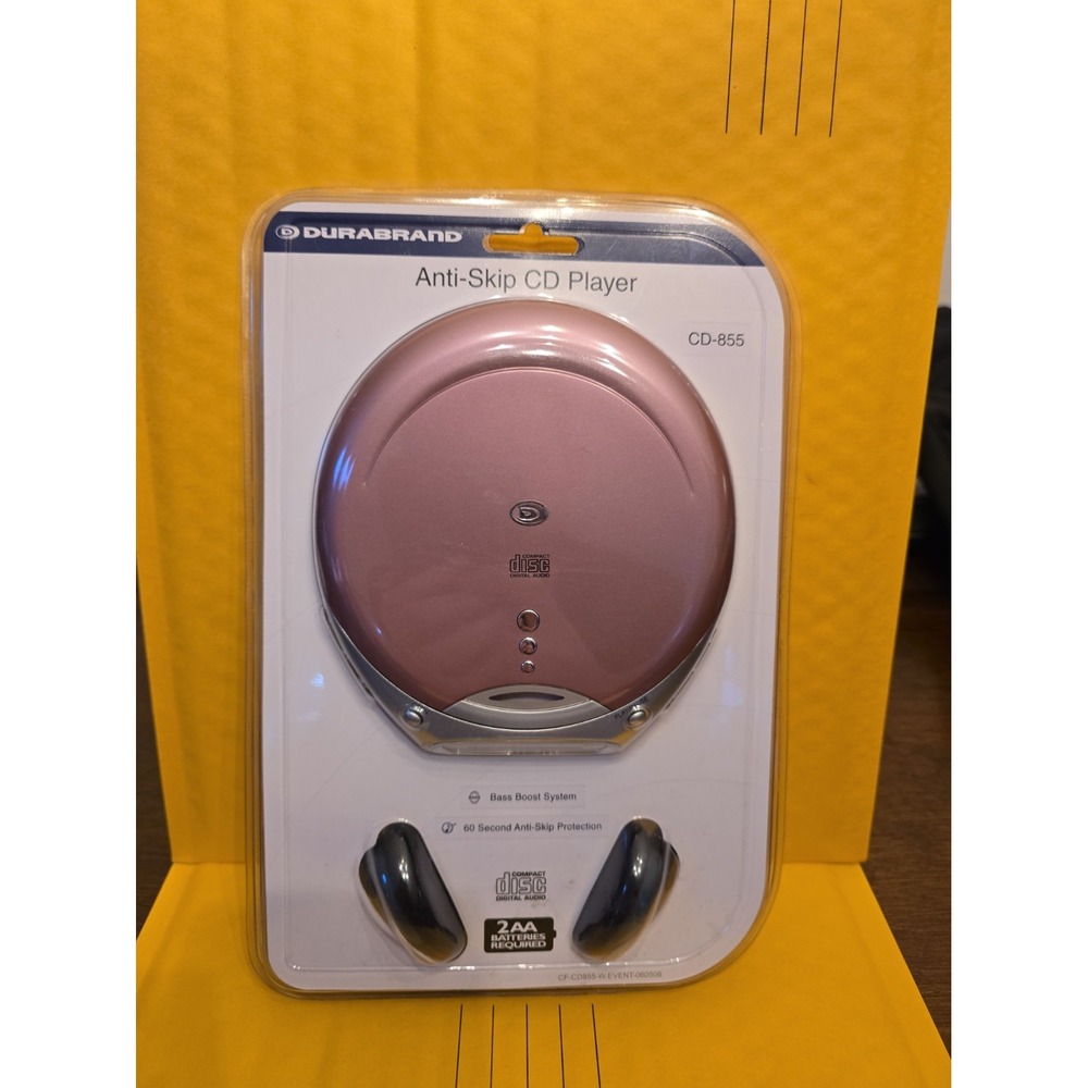 Durabrand CD-855 Discman Portable CD Player Anti-Skip Bass Boost